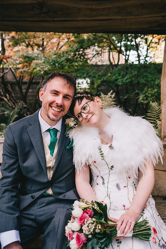 Lucy and Me on our Wedding day.